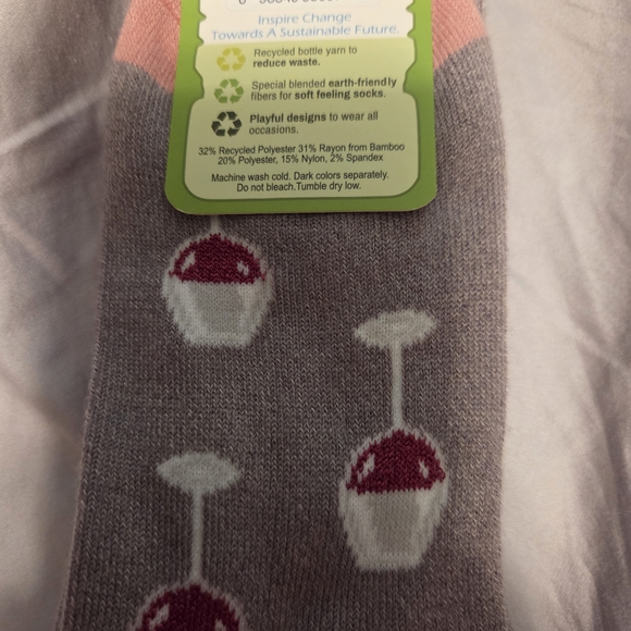 Step Forward Gray Women's Socks - Picture 2 of 4